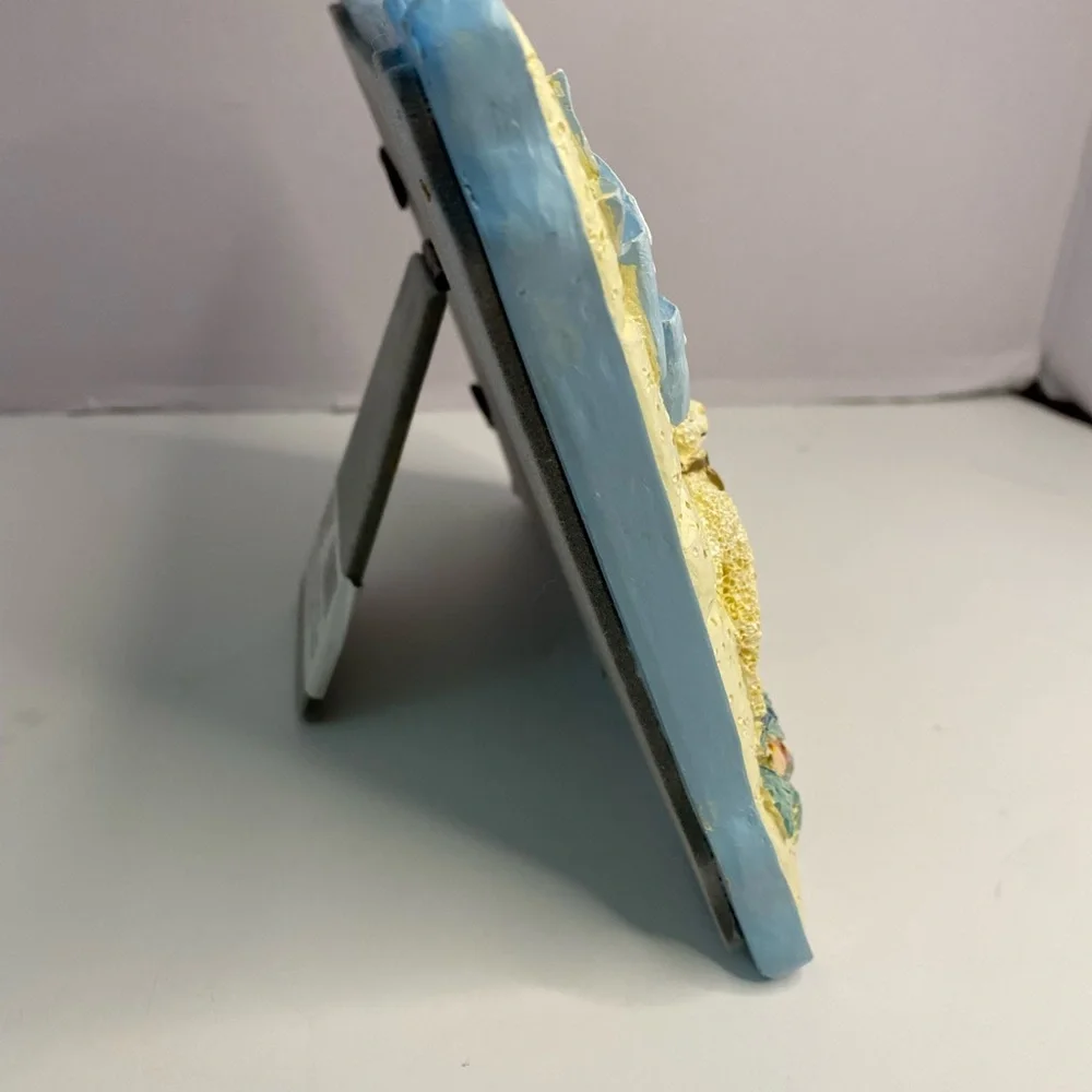 FIGI Picture Frame, 3D Ceramic, Hand Painted Baby Boy’s Christening.